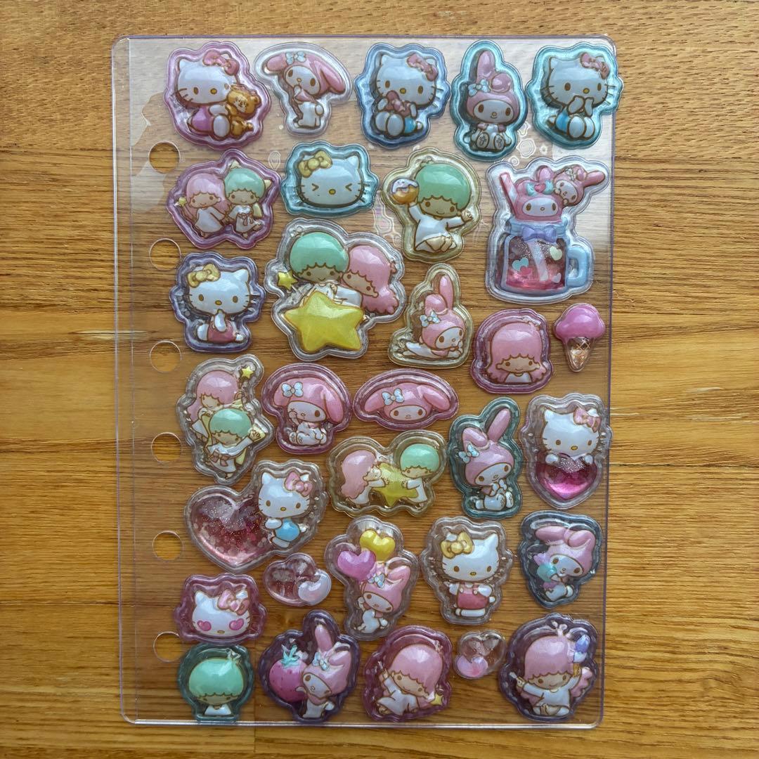 【シール帳】　完成品　キーホルダー付き A7サイズ　6穴手帳