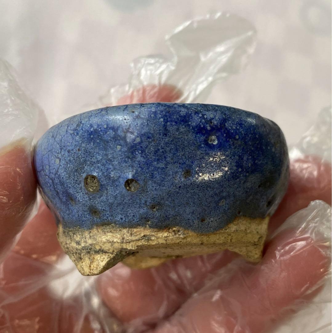東福寺　小品　盆栽鉢　(1)と(2)の2個セット　　(A3・A4) 豆鉢
