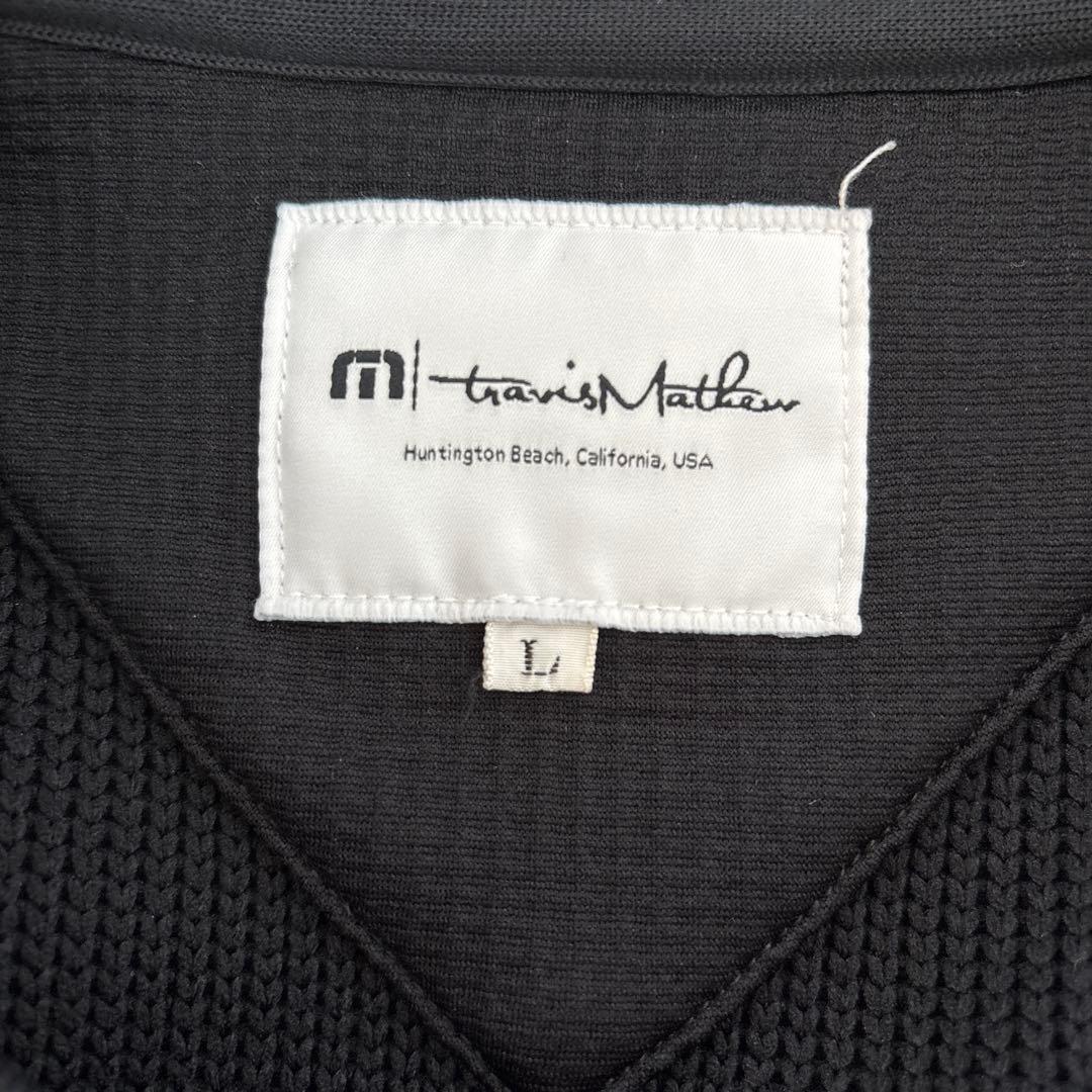 【美品】Travis Mathew ゴルフウェア　ブラック　ニット風トレーナー