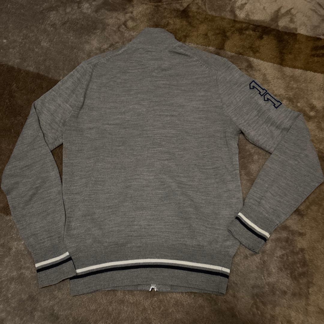 アドミラルゴルフグレイフルダブルジップニット Admiral golf Mグレー