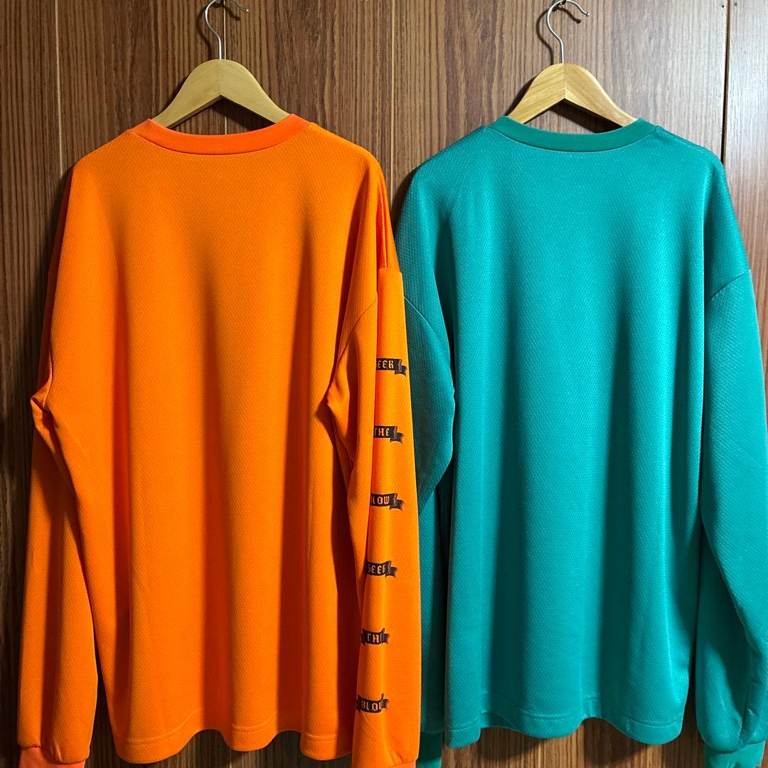 レイドジャパン　ドライシャツ　オレンジ ターコイズ L セット
