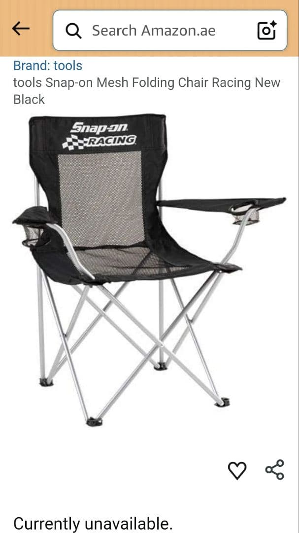 Snap-on Racing アウトドアチェア 黒