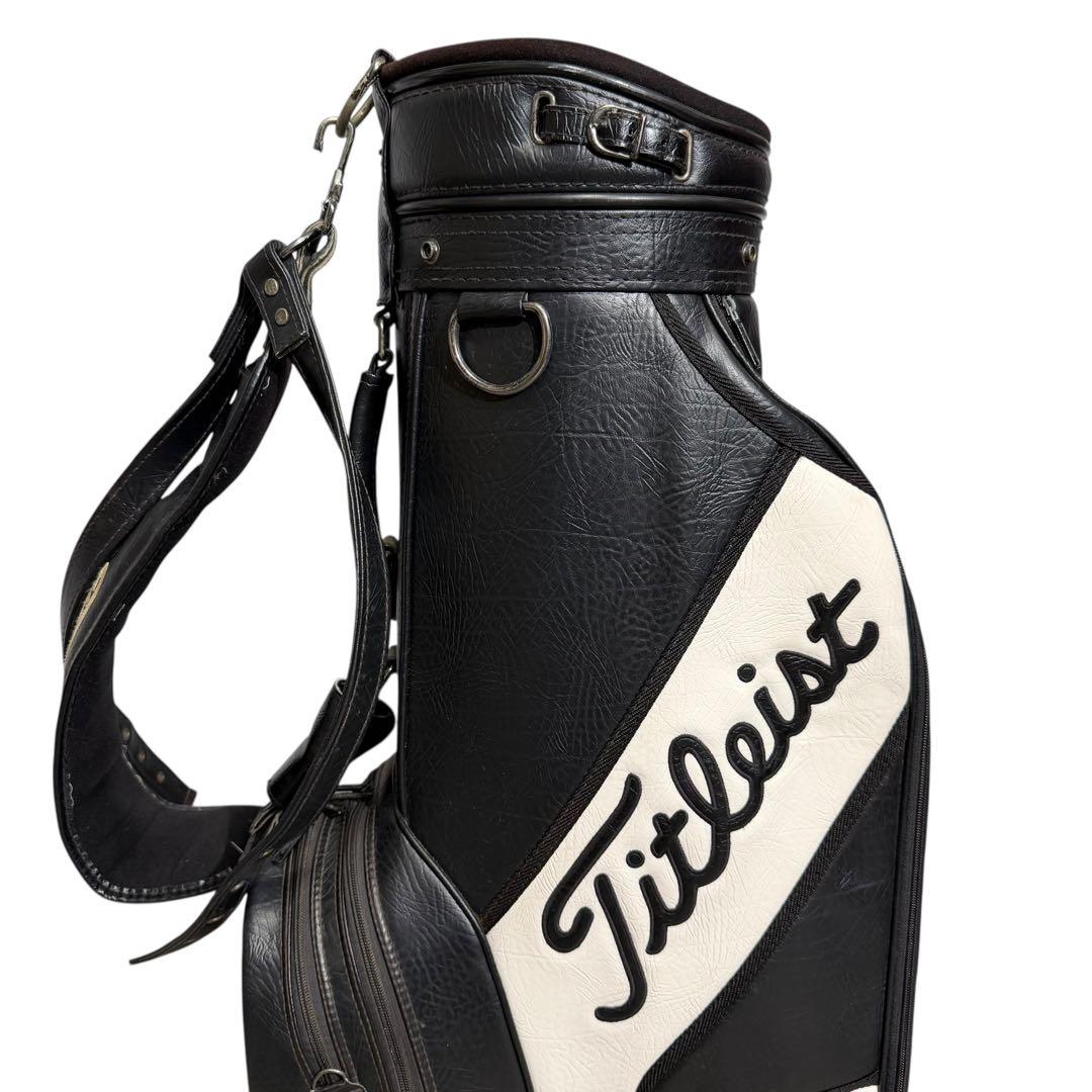 【超希少】Titleist 本革 キャディバッグ 6分割 廃盤 高級モデル