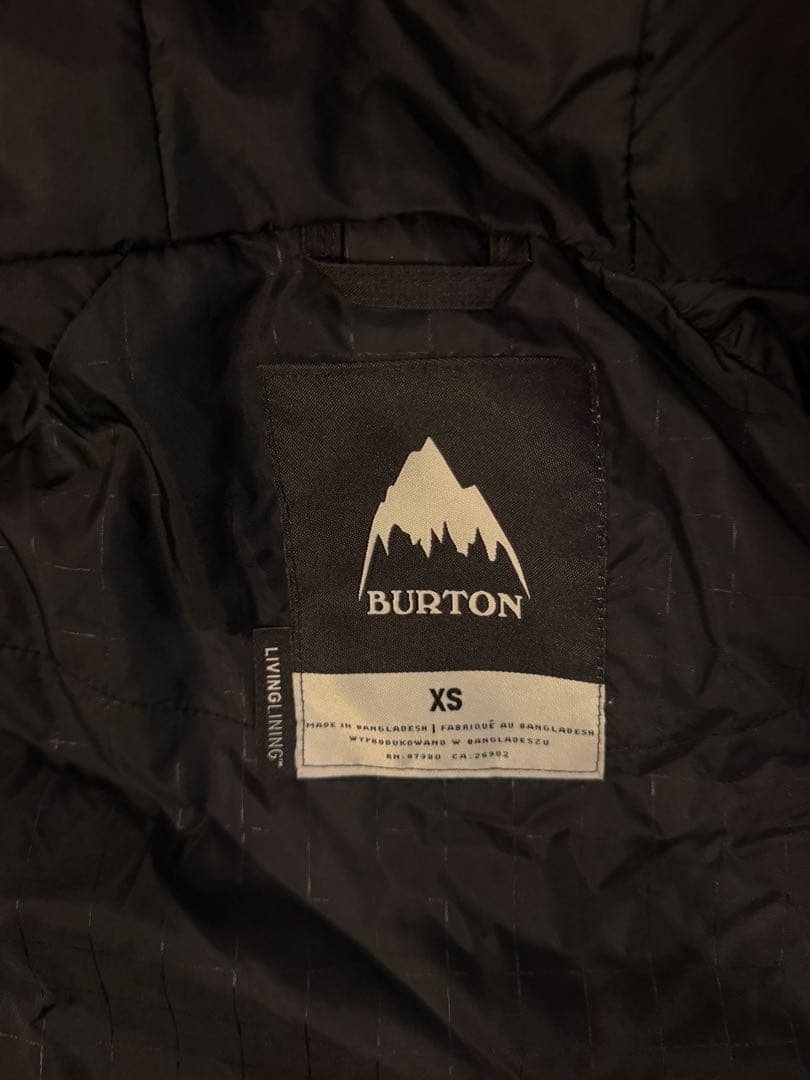 【バートン】BURTON ブラック スノーボードジャケット XS