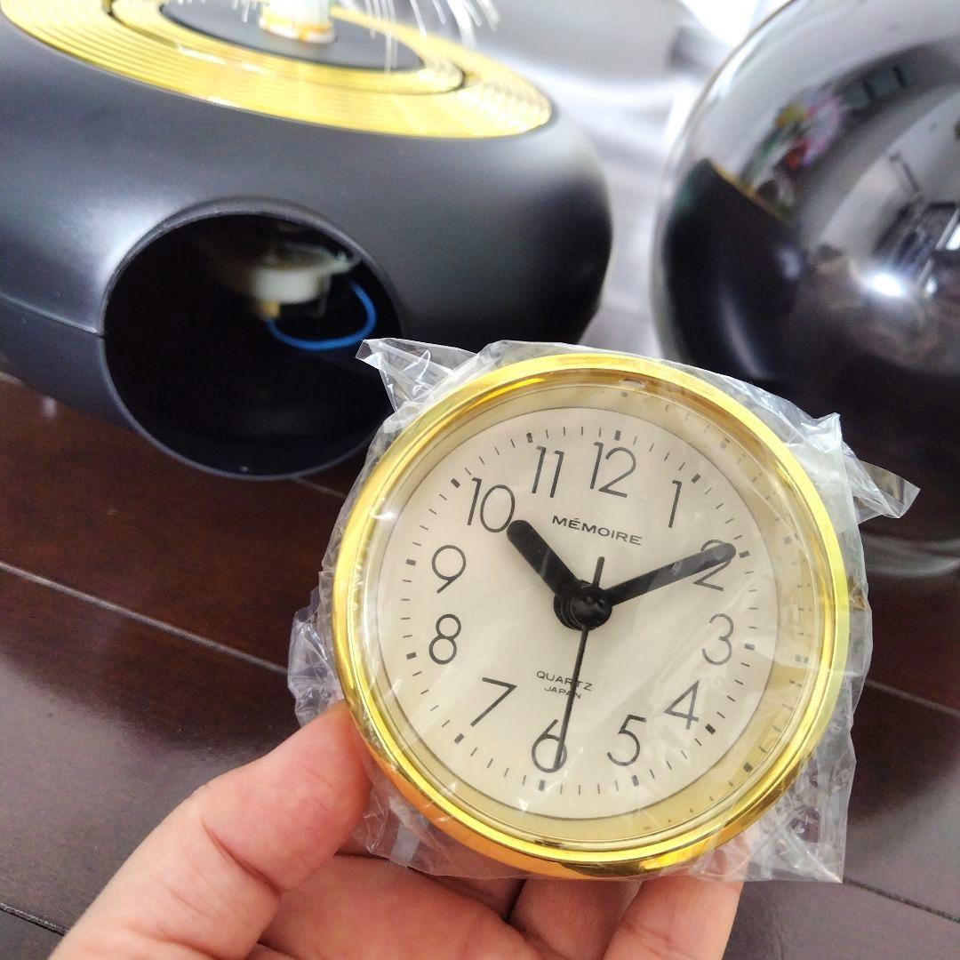 未使用極美品！昭和レトロ当時物 前田漆器店 ファイバー ドーム型置き時計