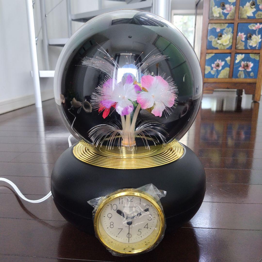 未使用極美品！昭和レトロ当時物 前田漆器店 ファイバー ドーム型置き時計