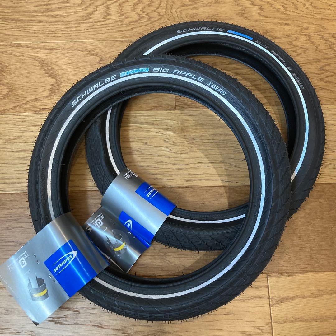 シュワルベ　ビッグアップル BIG APPLE 14×2.0 仏式チューブセット