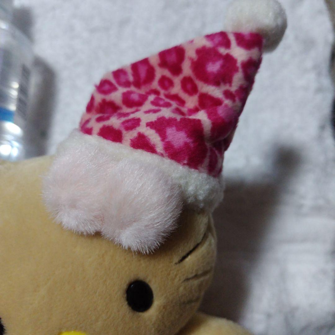 ハローキティ ヒョウ柄ドレス ぬいぐるみ