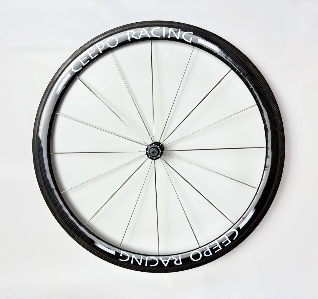 超軽量440g希少！CEEPO RACING カーボンフロントホイール★650c