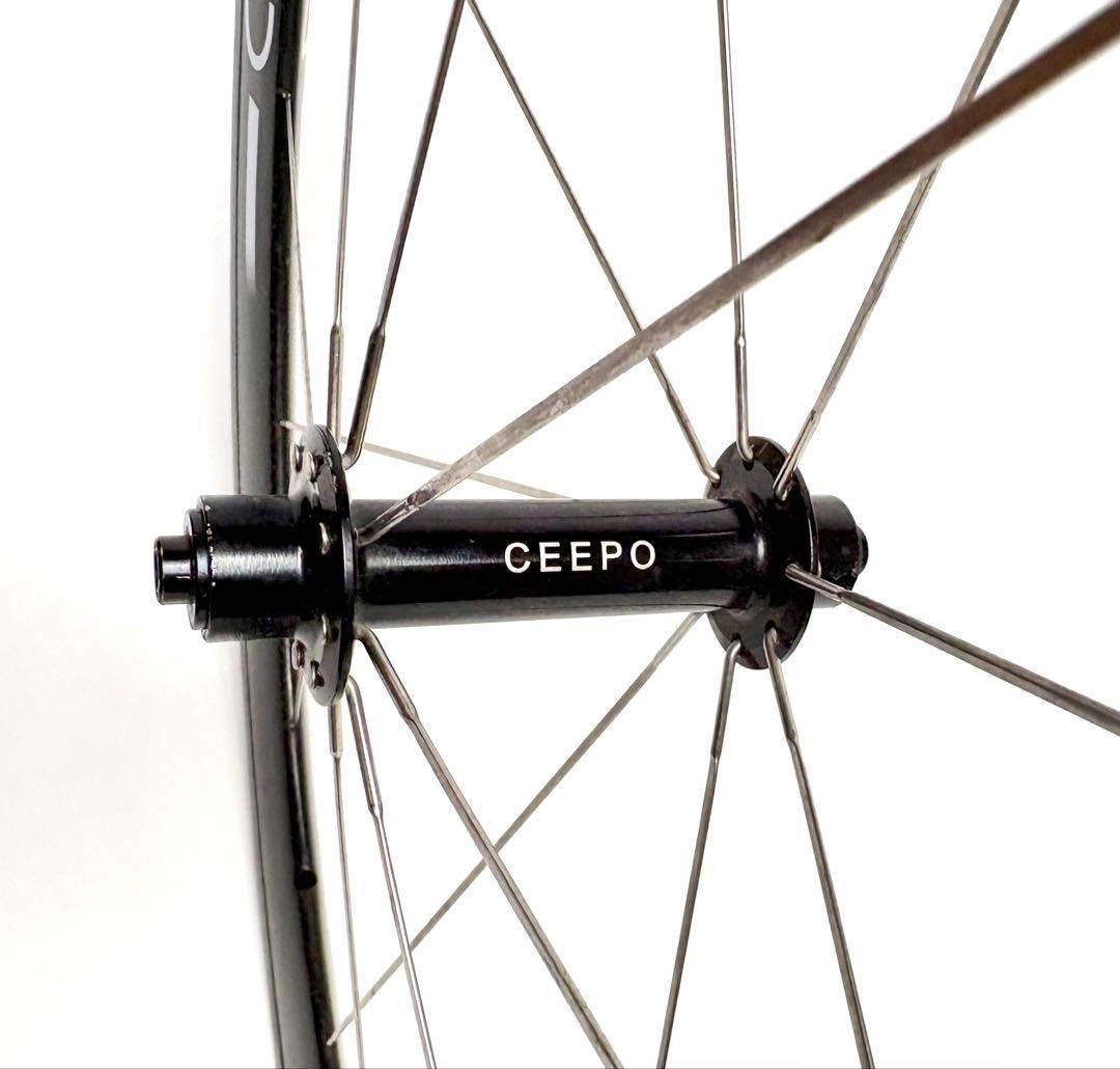超軽量440g希少！CEEPO RACING カーボンフロントホイール★650c