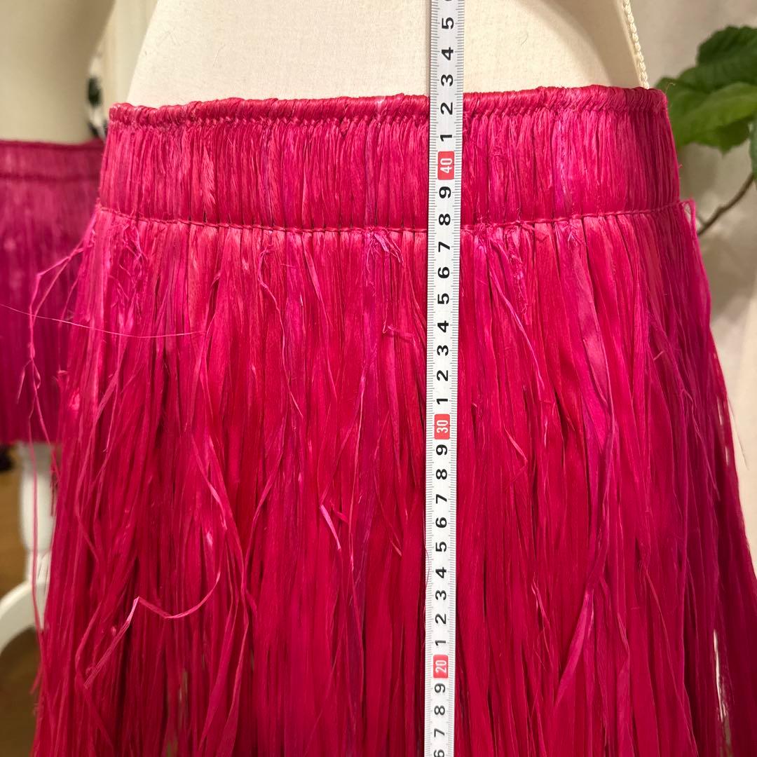 ピンク フリンジスカート モレスカート 約40cm