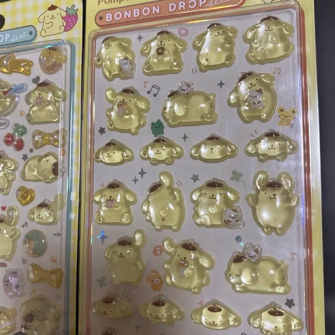 ポムポムプリン ボンボンドロップシール 3枚セット