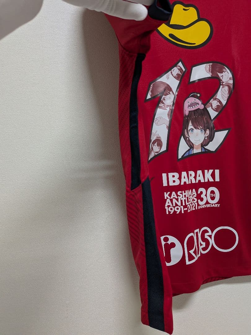 【鹿島アントラーズ】30周年茨ひよりユニフォーム、本山雅志さん直筆サイン入り