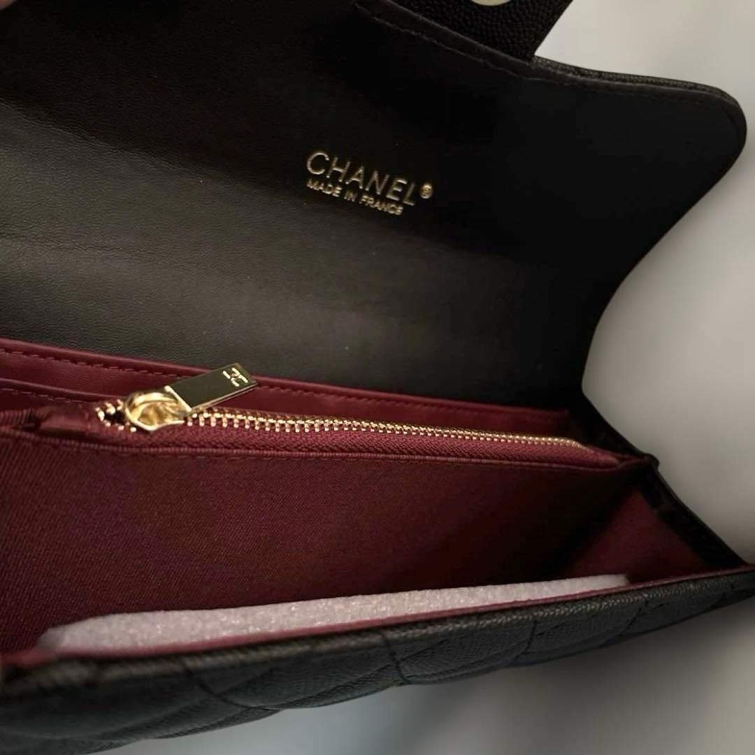 CHANELノベルティ 財布　カードケース　ケース　ブラック　黒　ゴールド
