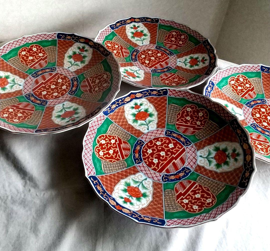【大皿４枚】 有田焼き 古伊万里 醍醐窯（直径30cm）
