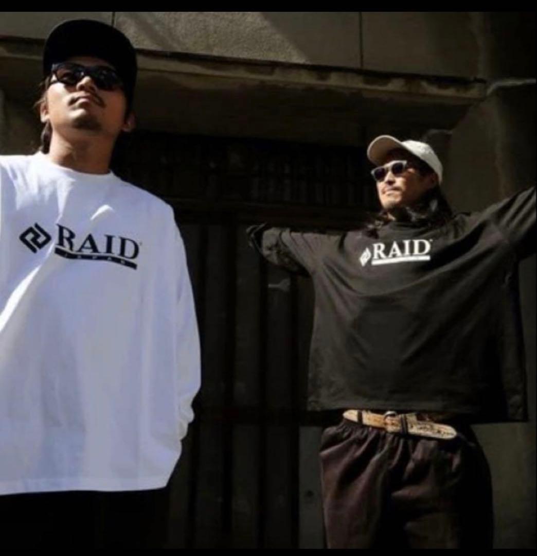 新品RAID JAPAN ロンT OFFICIAL LOGO ブラックXL