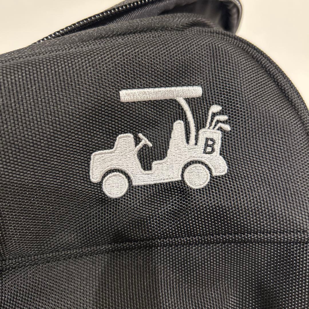 新品・未使用✨BEAMS GOLF ビームス ゴルフ　シューズケース　黒　緑ロゴ