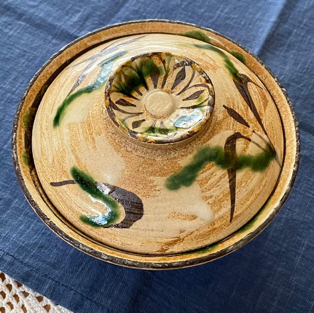 織部錆絵煮物碗　5客組