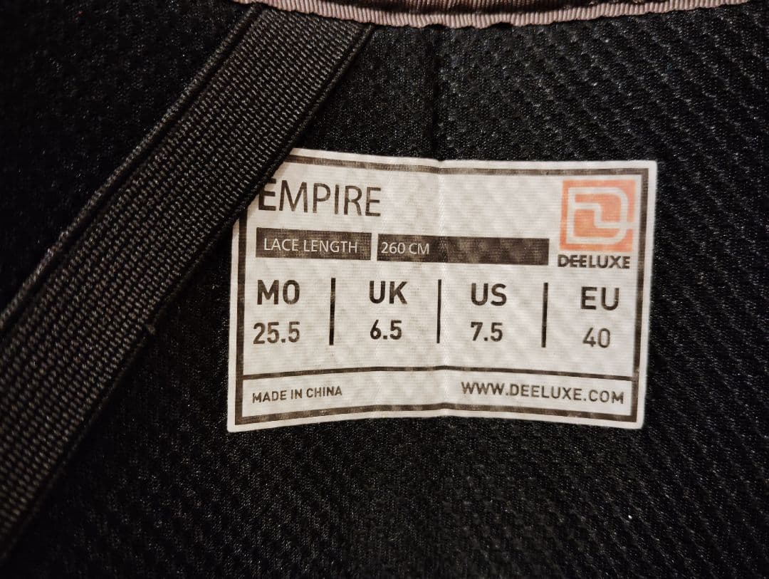 DEELUXE EMPIRE ディーラックス　スノーボード　ブーツ 25.5