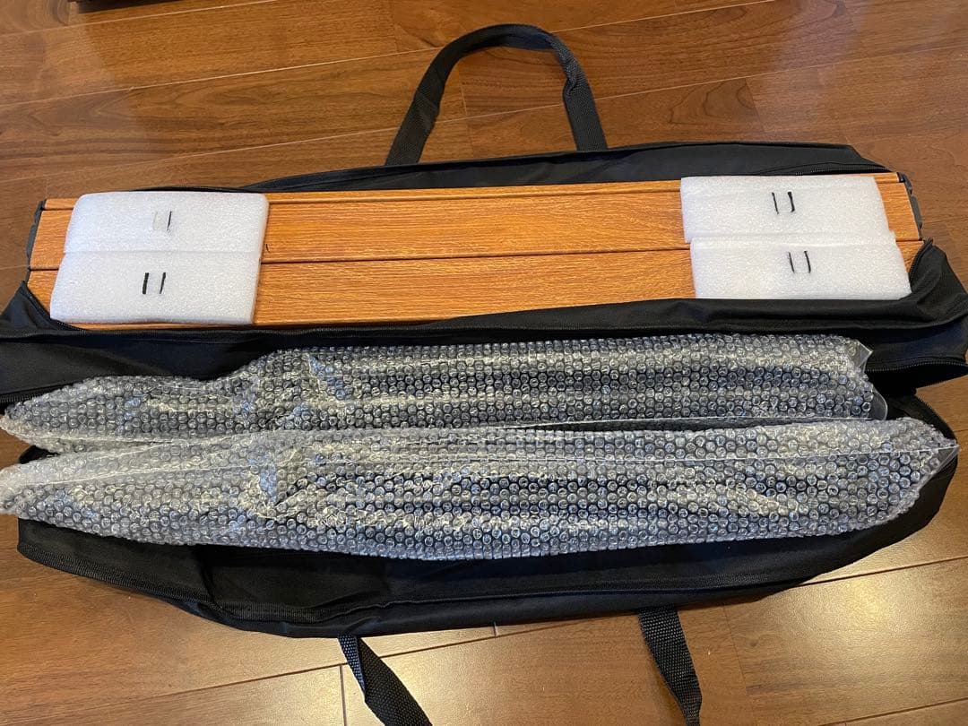 アウトドアテーブル 120×70×45~65 高さ調整可 折りたたみ 収納バッグ