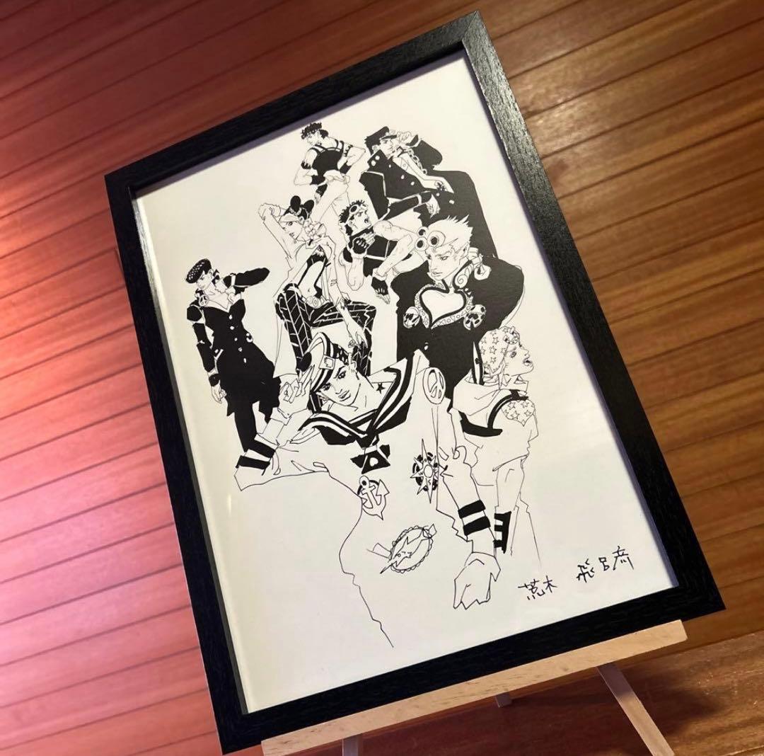 ジョジョ展 -冒険の波紋- ドローイングアート 複製原画 歴代JOJO集合