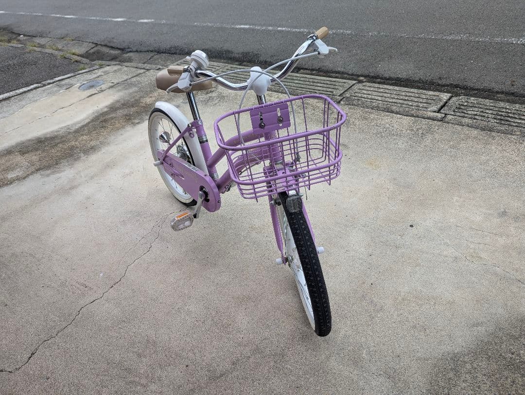 katsu 子供用自転車 ラーベンダ18インチ