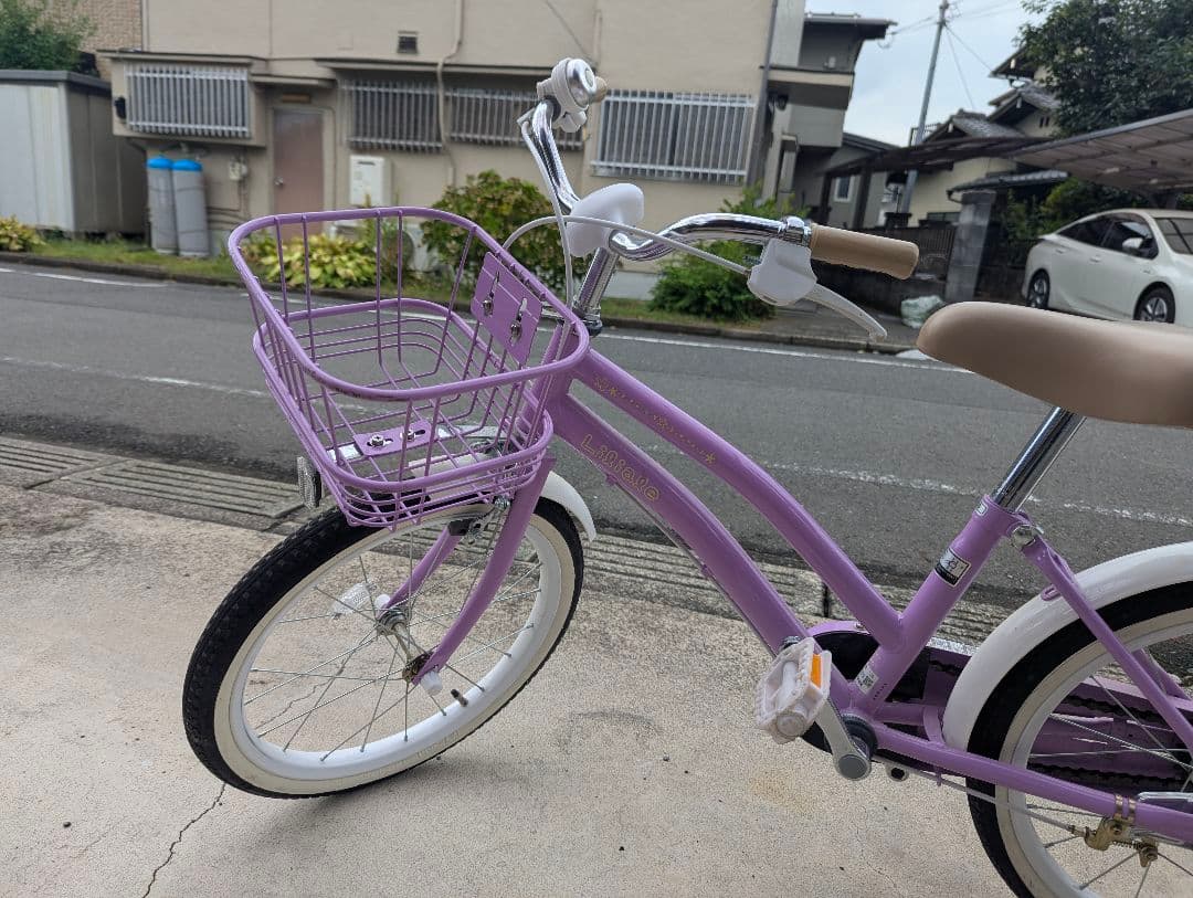 katsu 子供用自転車 ラーベンダ18インチ