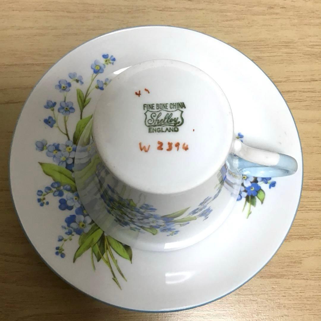 シェリー　勿忘草　カップ&ソーサー　③