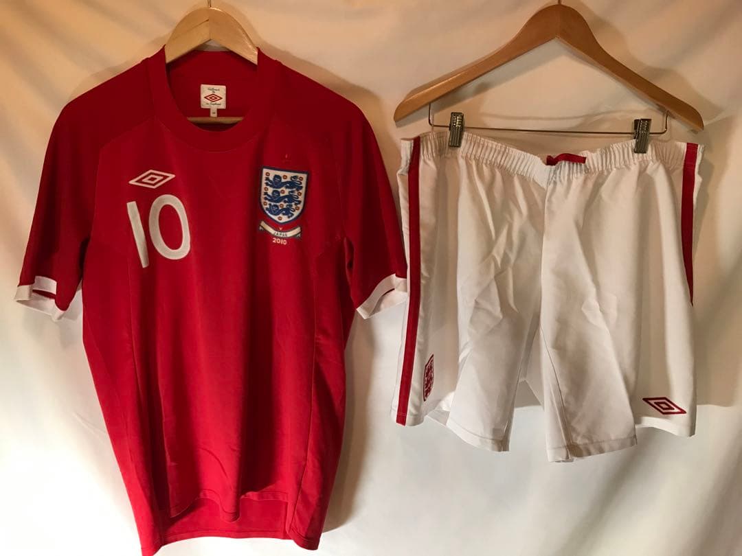 正規品 UMBRO イングランド代表「10」ルーニー ユニフォームパンツセット