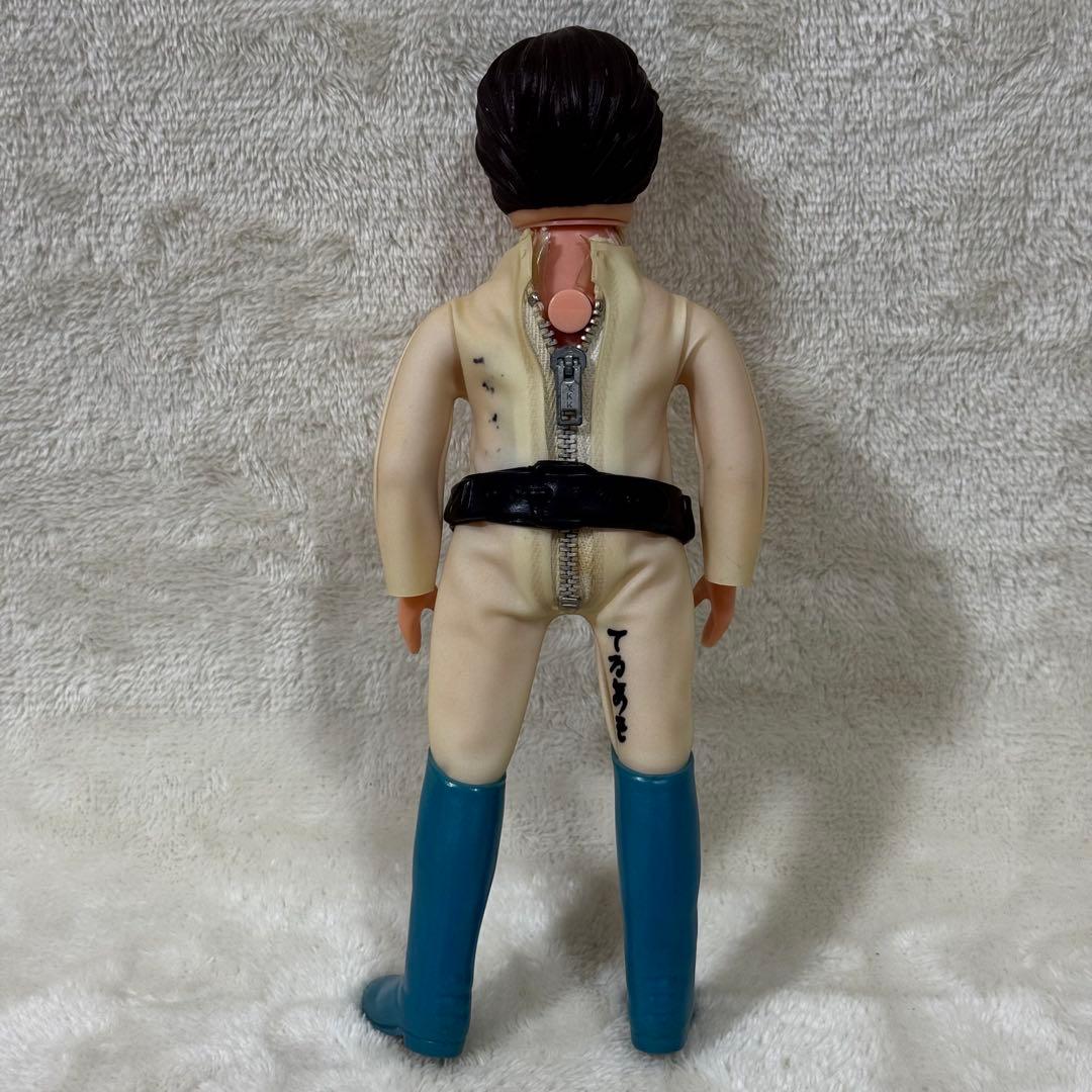 【当時物】科学忍者隊ガッチャマン 大鷲の健 ソフビ フィギュア ヘルメット付き