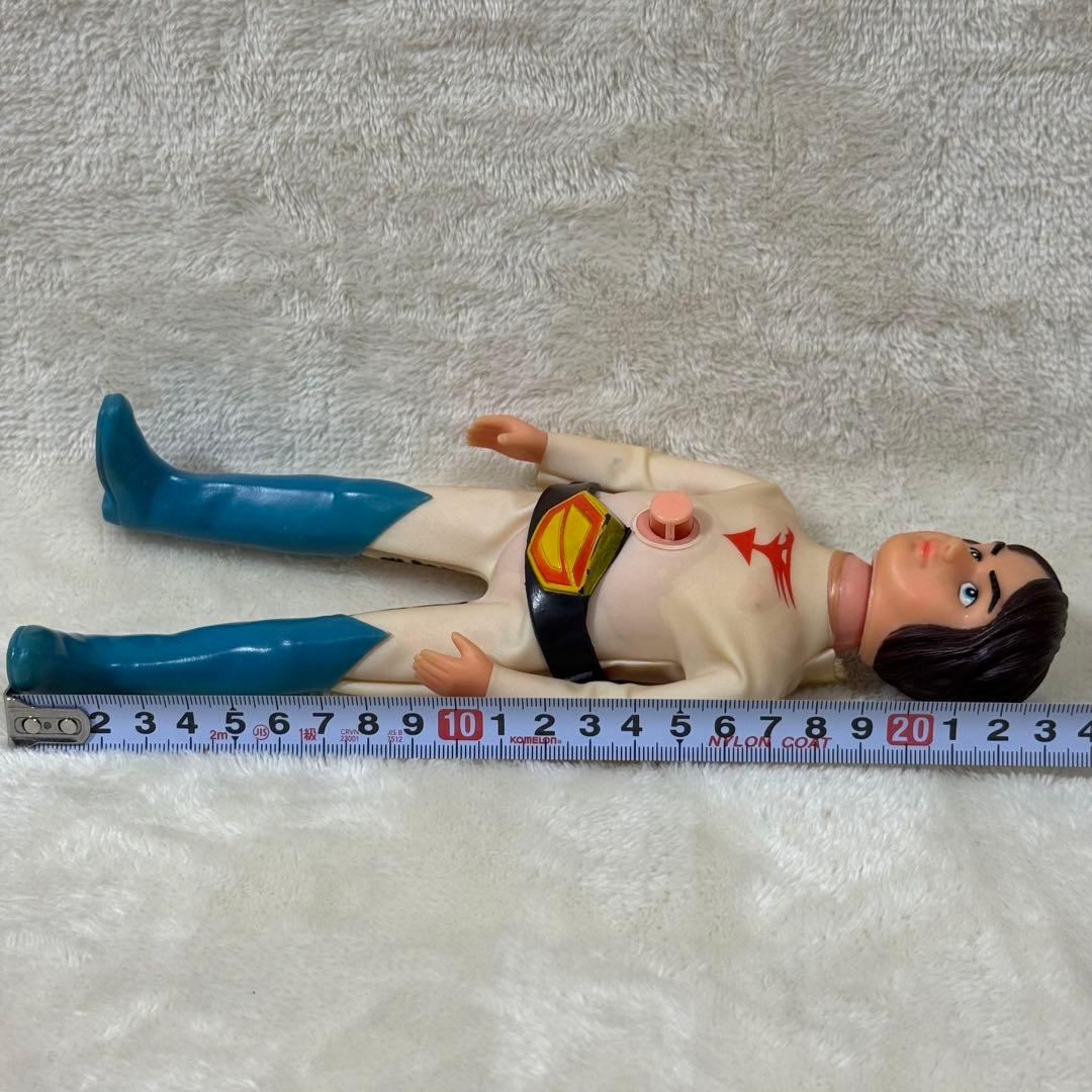 【当時物】科学忍者隊ガッチャマン 大鷲の健 ソフビ フィギュア ヘルメット付き