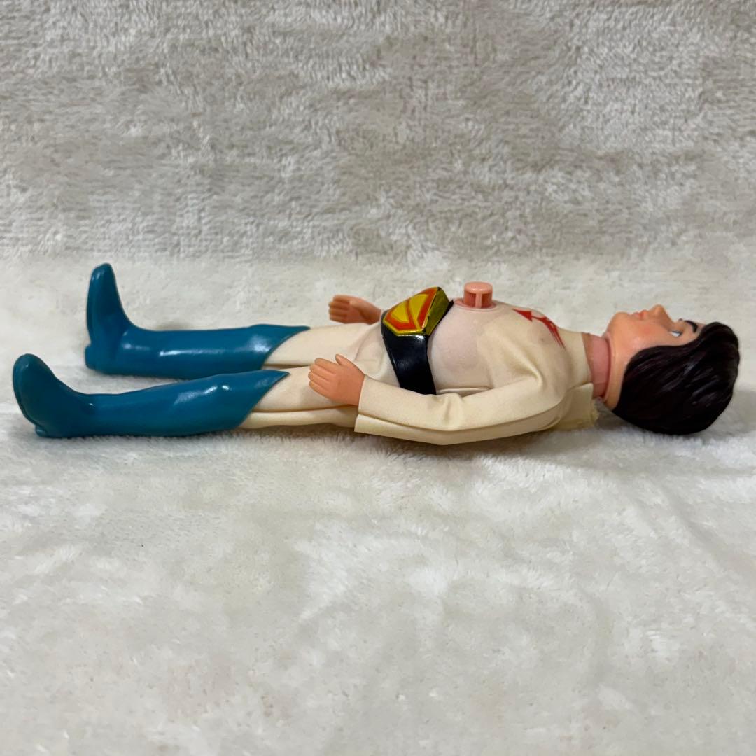 【当時物】科学忍者隊ガッチャマン 大鷲の健 ソフビ フィギュア ヘルメット付き