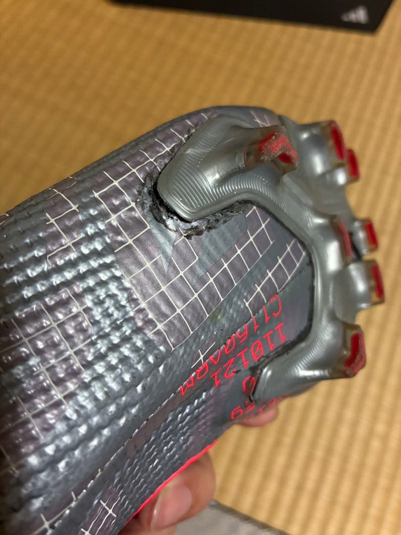 Nike マーキュリアルヴェイパー　サッカーシューズ スパイク グレー/レッド
