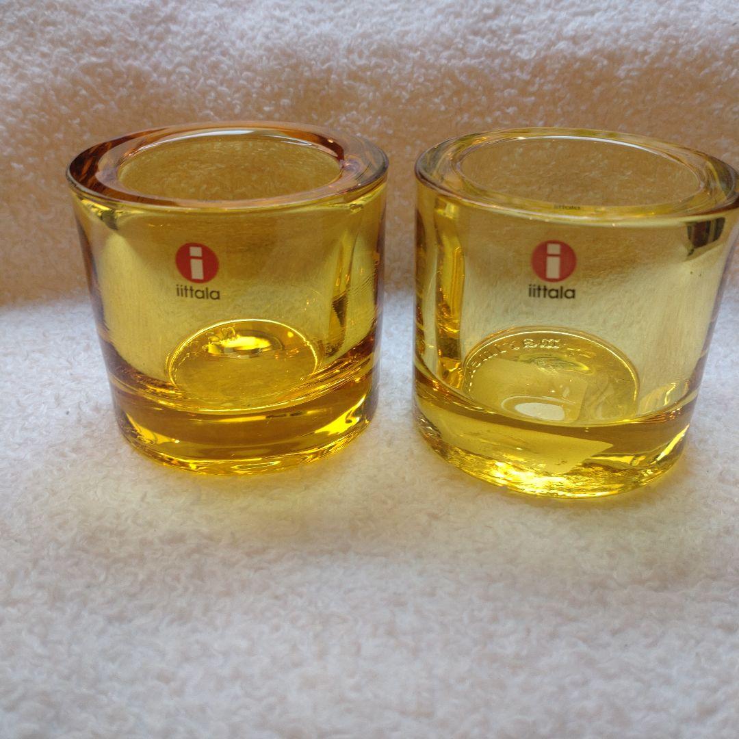  廃盤色イエロー kivi キャンドルホルダー②
