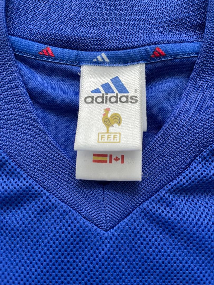 2002 フランス代表 ユニフォーム adidas O 青 ワールドカップ