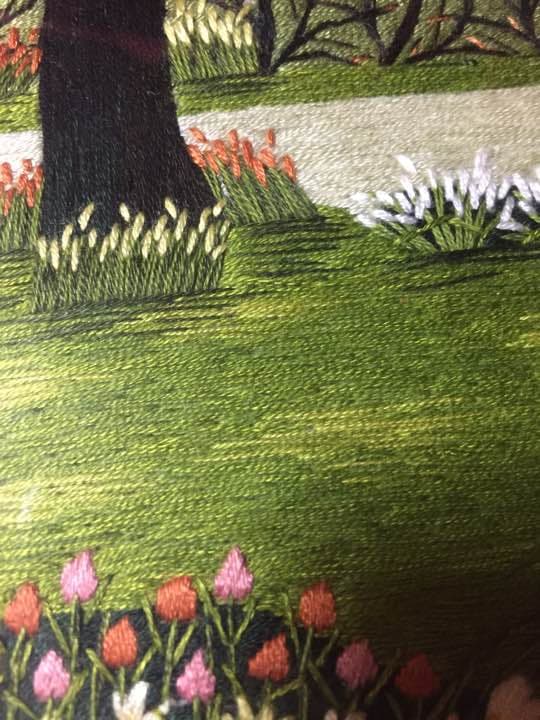 絵画 手刺繍