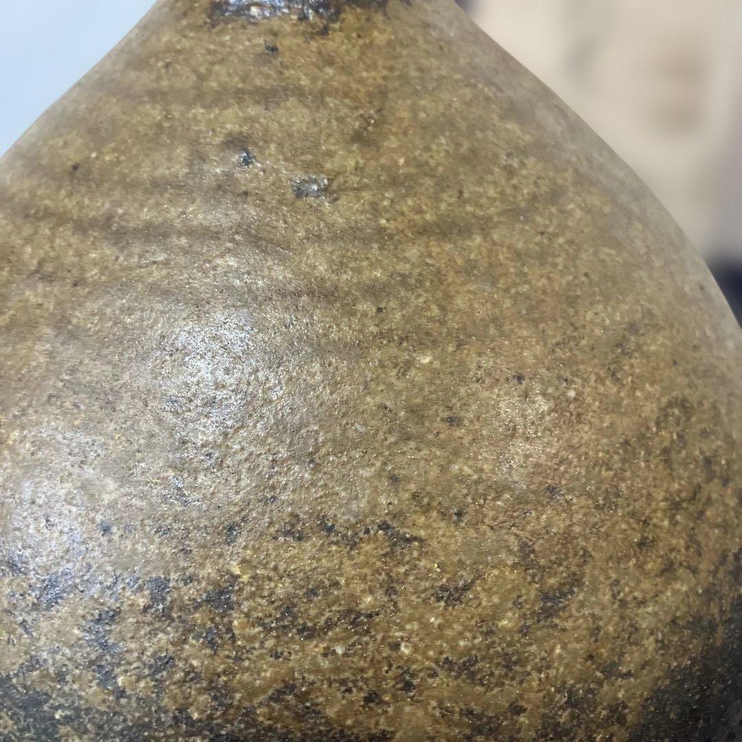 伊勢崎満　備前焼　華徳利花入