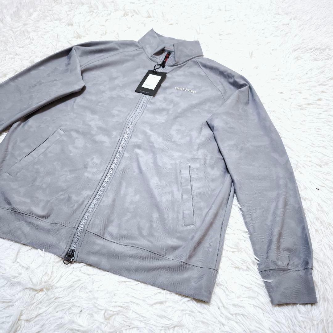 【新品】ブリーフィングゴルフ BRIEFING カモフラ ジャージ グレー L