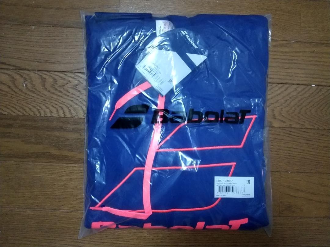 BABOLAT（バボラ）Big Logo フードパーカー（EU:L）Navy