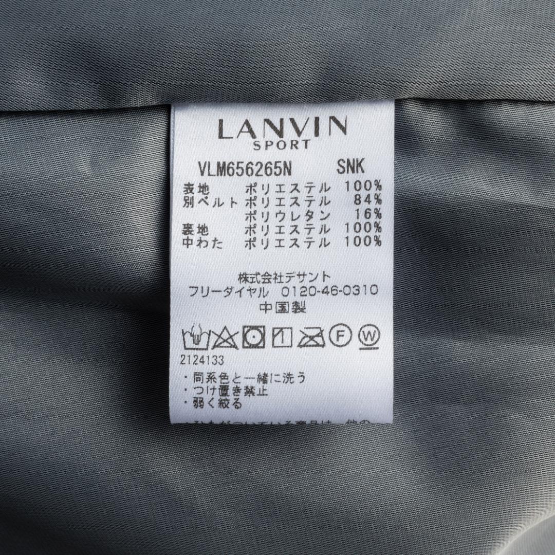 美品 ランバンスポール ゴルフ 中綿ワンピース ベスト 保温 ベルト付 38