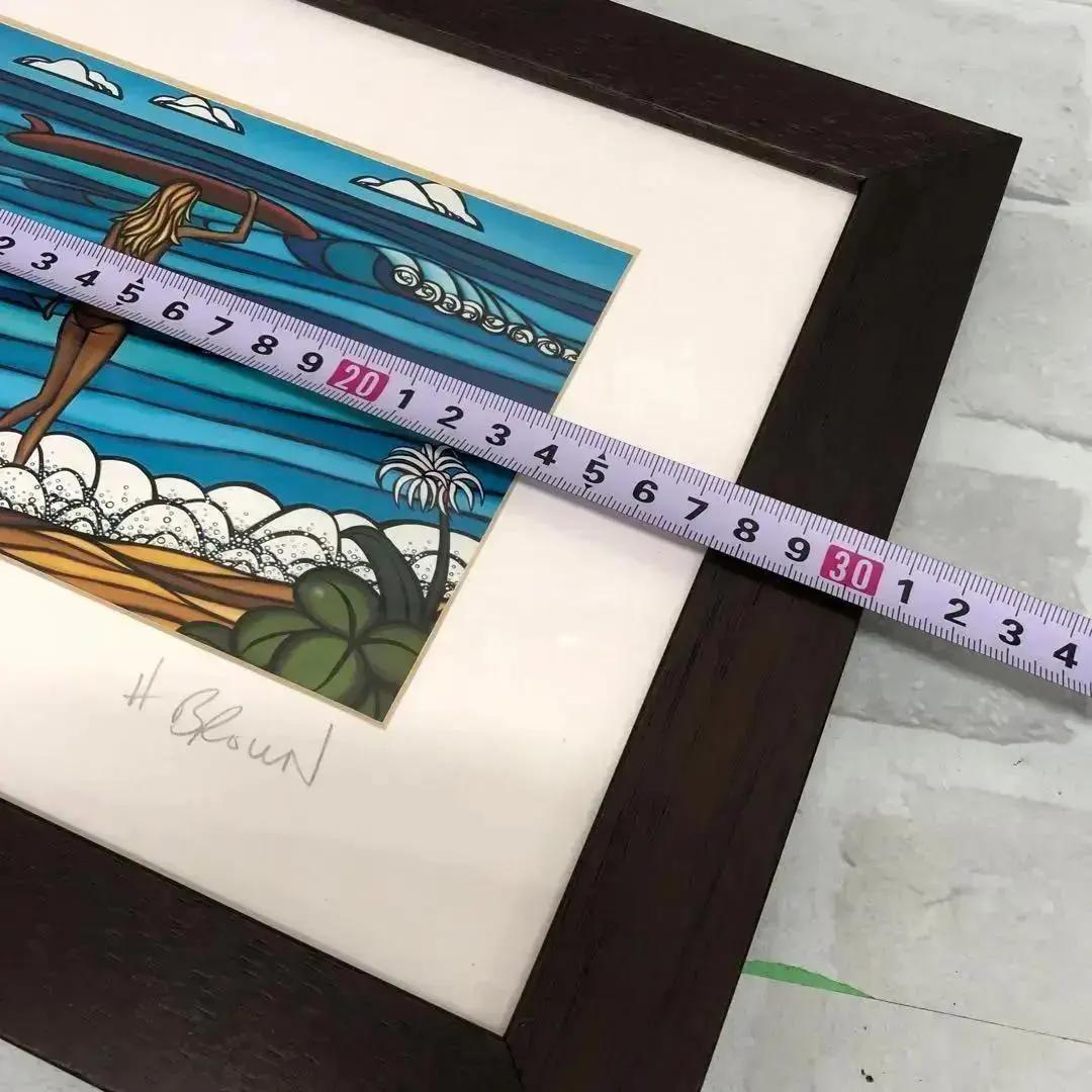 M115 ヘザーブラウン 絵画 2点セット 額縁付き