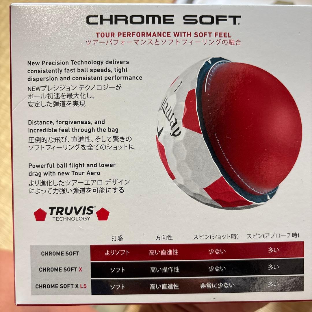 【新品】Callaway Chrome Soft ゴルフボール　TRUVIS