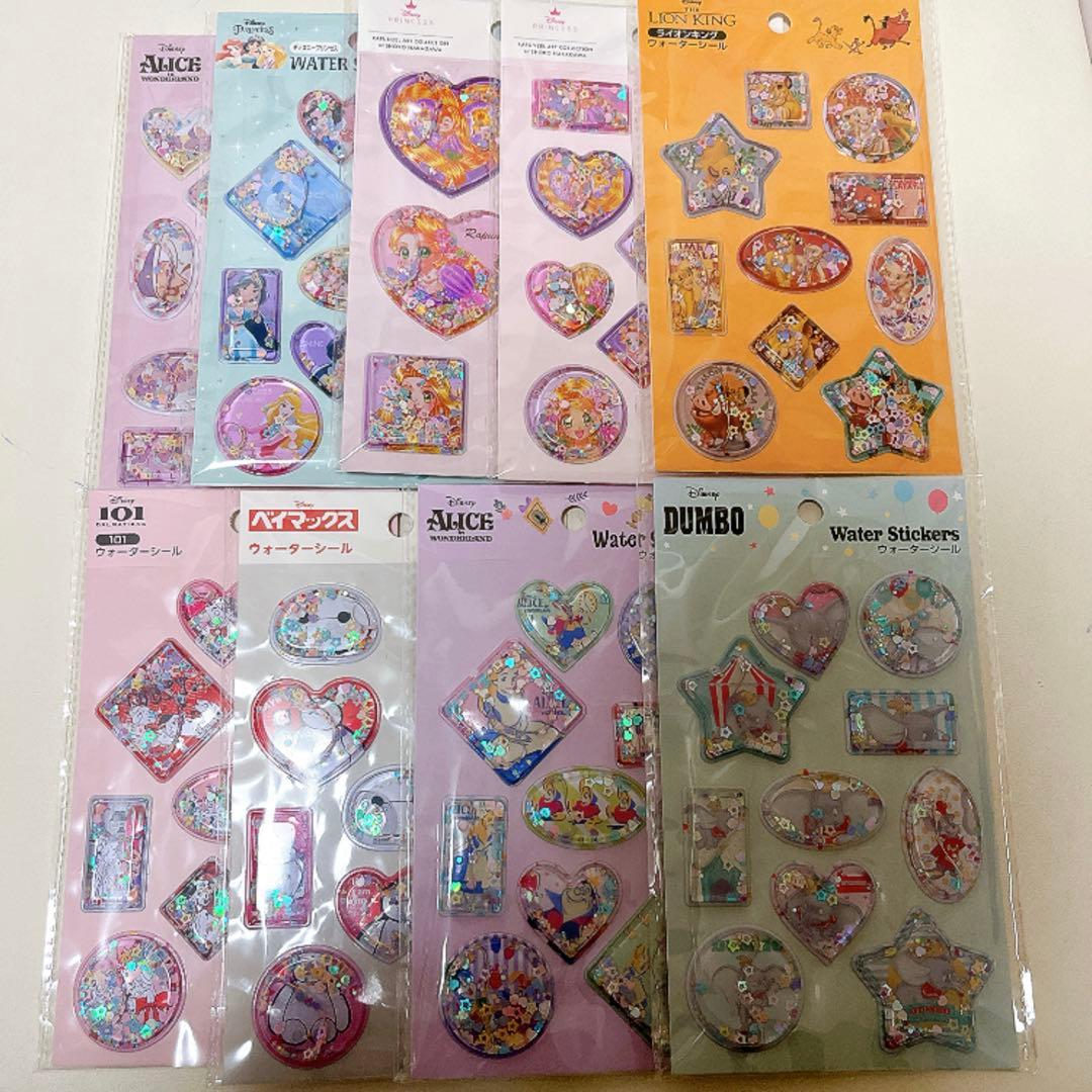 【希少品】【レア】セリア ウォーターシール ダンボ アリス まとめ売り