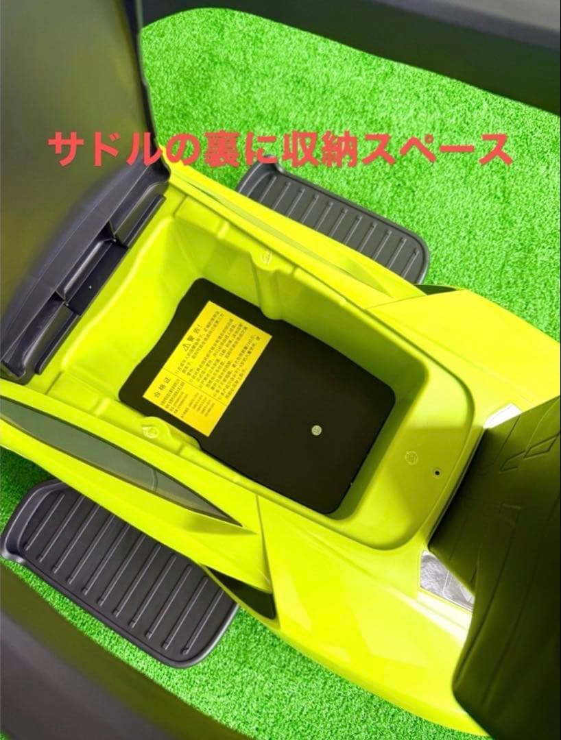 ランボルギーニ グリーン色の車型手押し車 乗用おもちゃ