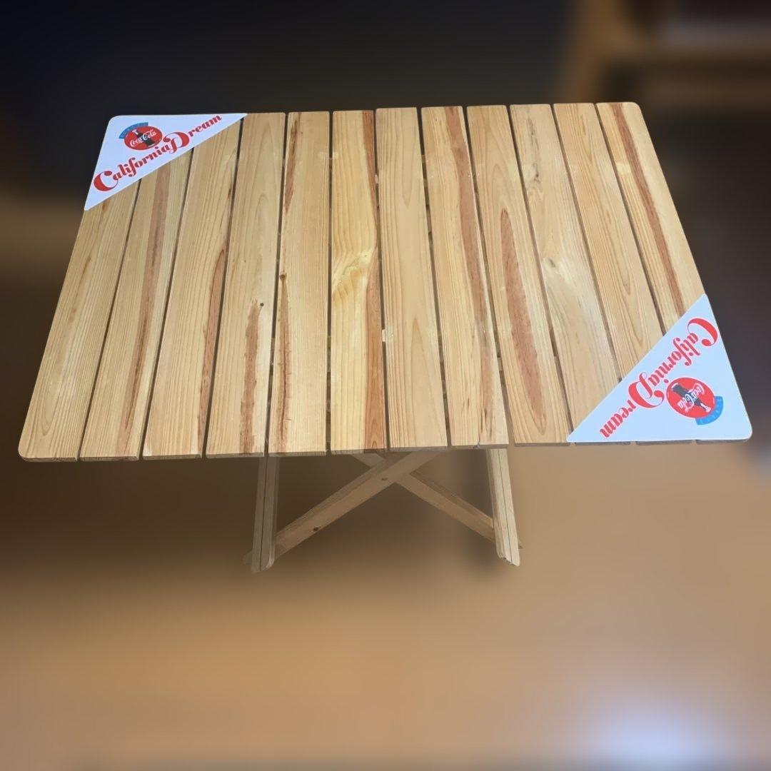 コカコーラ:バーベキューセット&(木製折りたたみテーブルと椅子４脚)