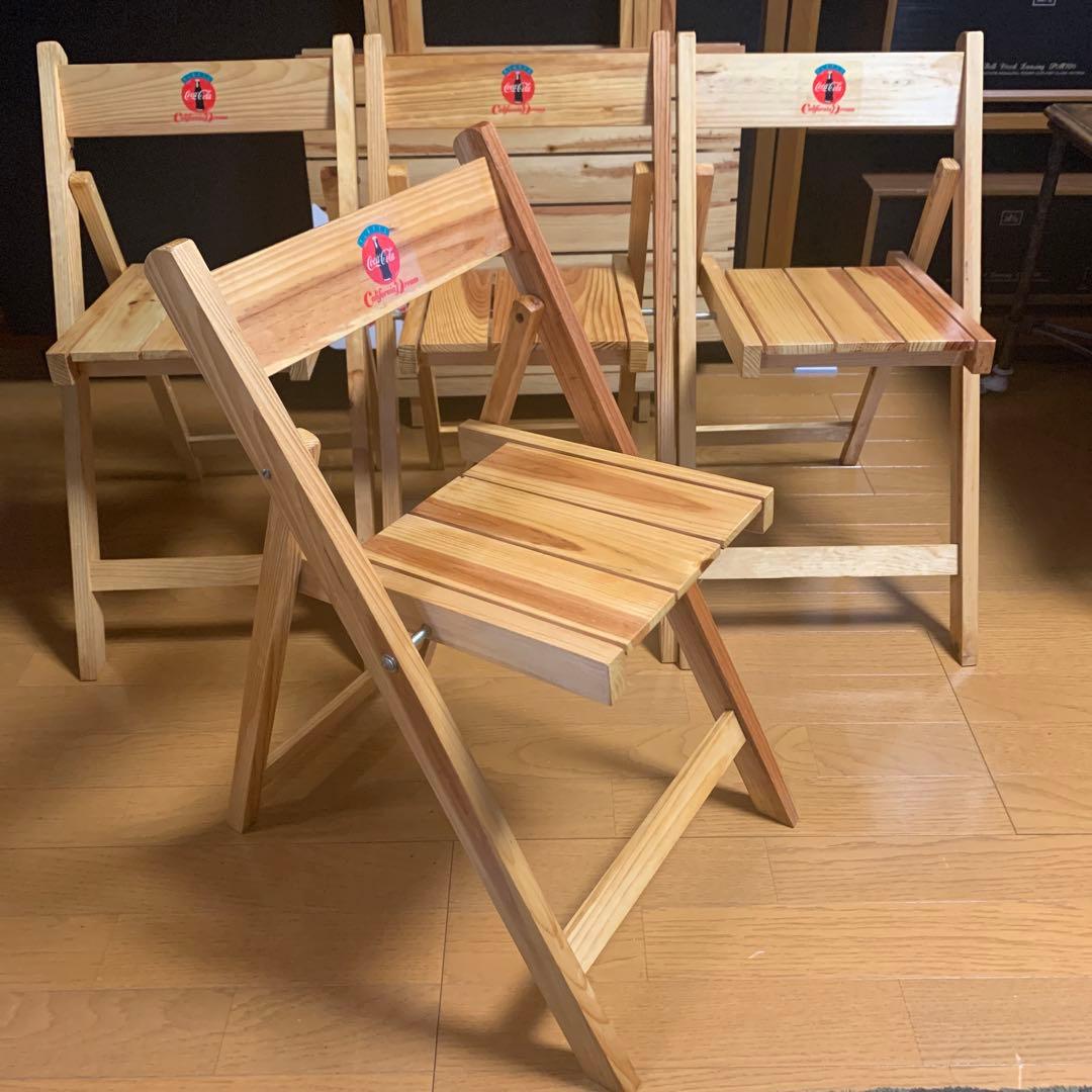 コカコーラ:バーベキューセット&(木製折りたたみテーブルと椅子４脚)