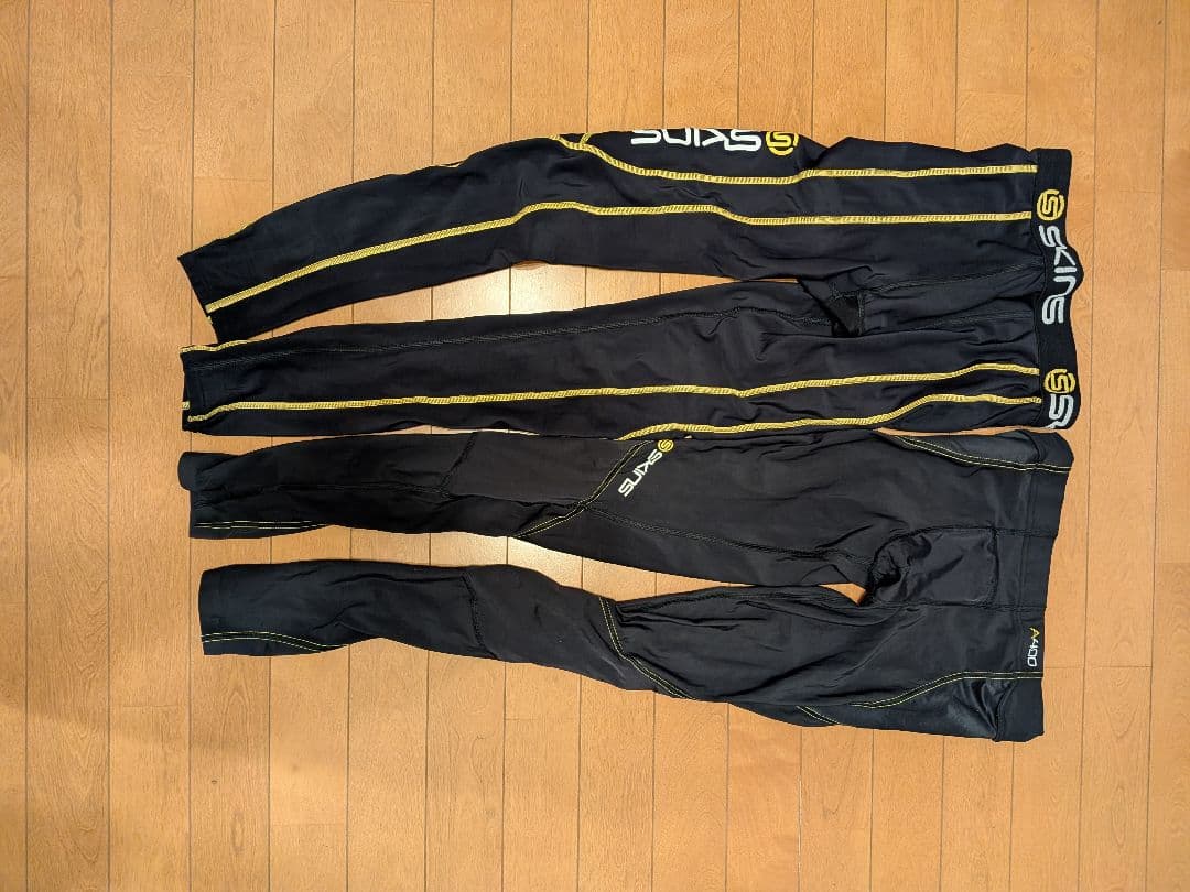 ◎SKINS 美品！ A400&ブラック/イエロー 2本セット！　size-M