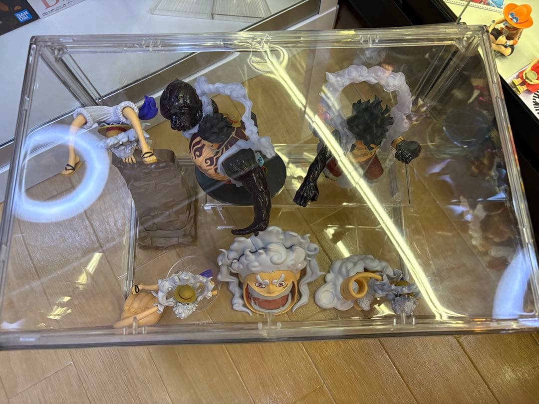 プライズ開封品　ニカルフィ　ルフィ　アクリルケース付き　外箱各有りブリスター無し