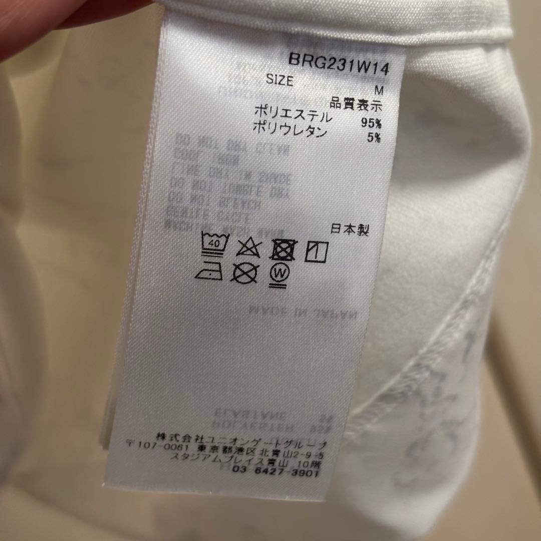 BRIEFING GOLF モックネックシャツ　マーブル柄　レディースM