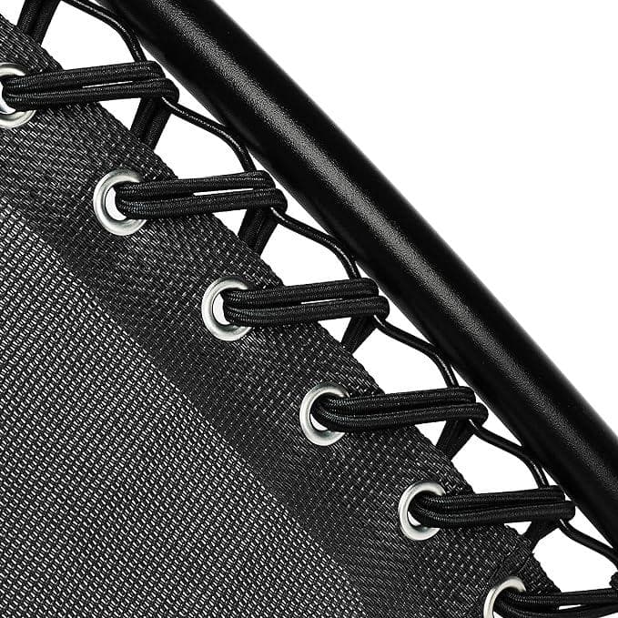 折りたたみ ゼログラビティーチェア サイドテーブル付き 2脚セット　black